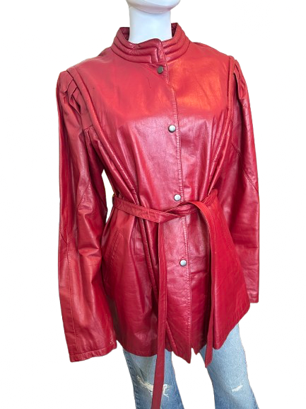 Vintage 70s/80s Red Leather Jacket