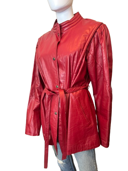 Vintage 70s/80s Red Leather Jacket