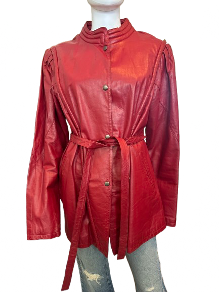 Vintage 70s/80s Red Leather Jacket