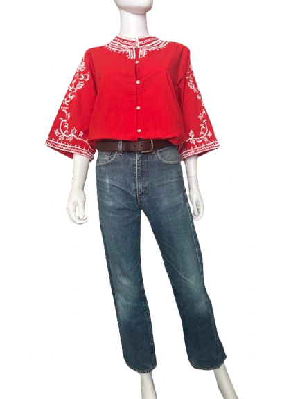 Vintage 60s/70s Embroidered Blouse