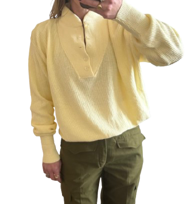 VIntage Henley Knit