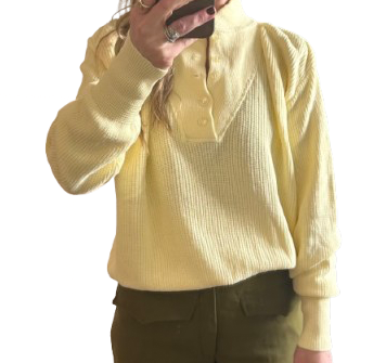 VIntage Henley Knit