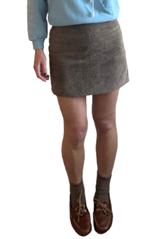 Vintage Suede Mini Skirt