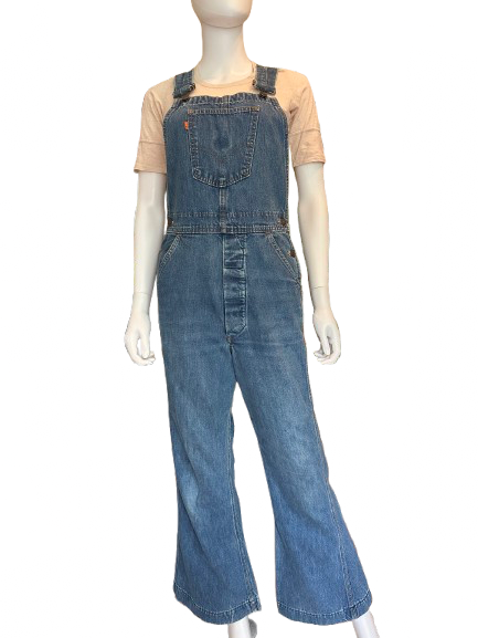 Vintage 1970s Levis Bell Bottom Overalls