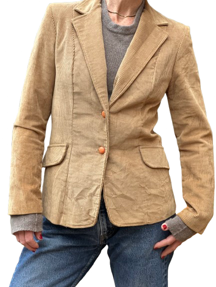 Vintage Tan Corduroy Blazer