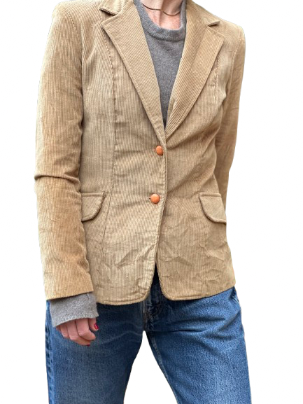 Vintage Tan Corduroy Blazer