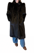 Vintage Late 80s Long Mink Coat