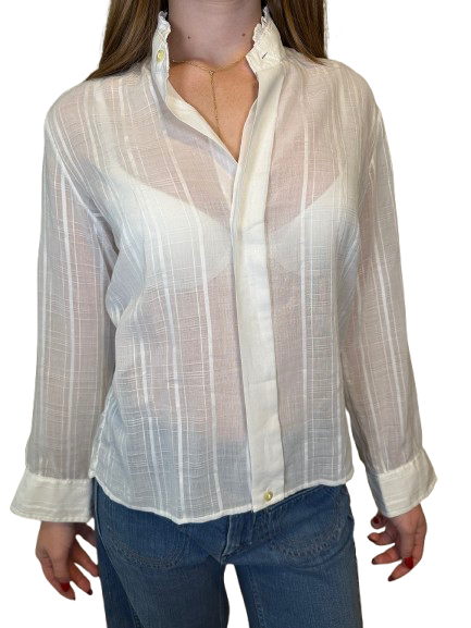 Vintage Victorian Button Up Blouse