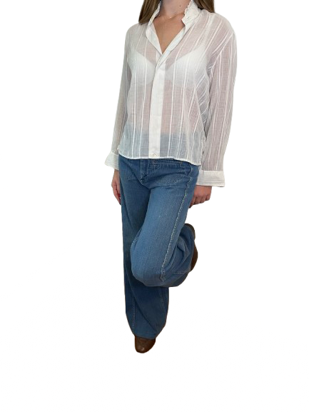 Vintage Victorian Button Up Blouse