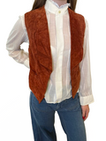 Vintage Rust Suede Vest
