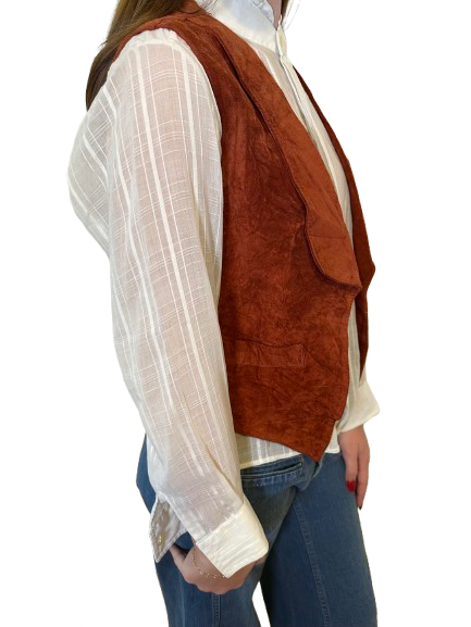 Vintage Rust Suede Vest