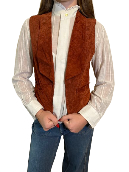 Vintage Rust Suede Vest