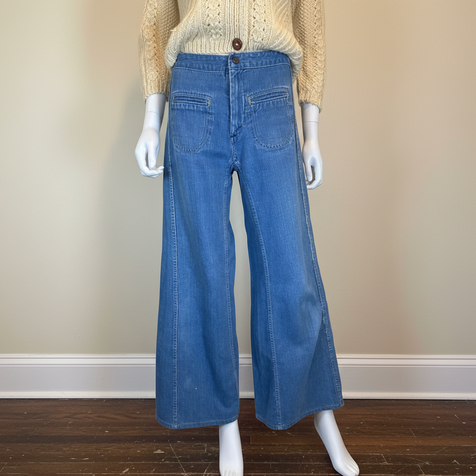 Vintage 70s Landlubber Denim Sailor Pant