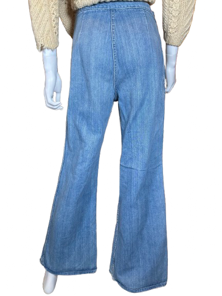 Vintage 1970s Denim Sailor Pant