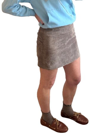 Vintage Suede Mini Skirt