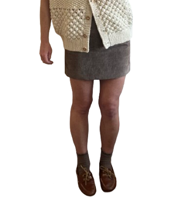Vintage Suede Mini Skirt